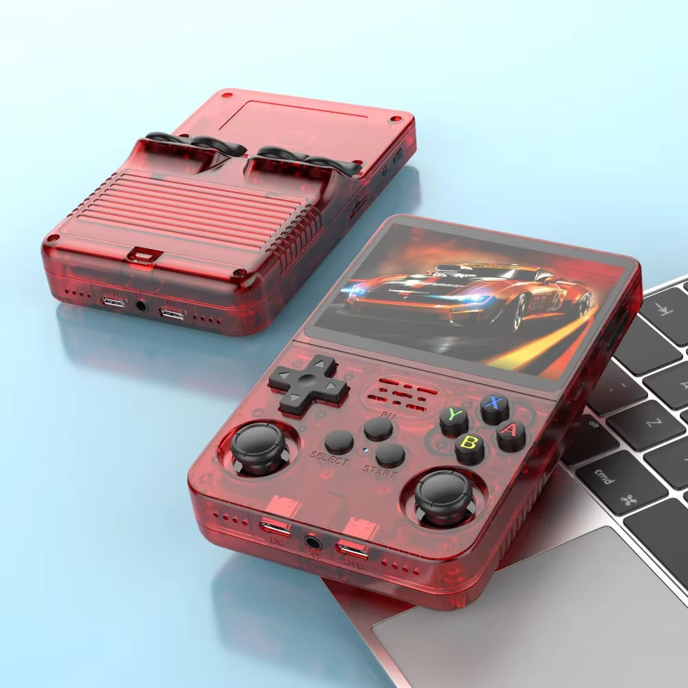 128G  Retro Handheld Video Game Console Linux System 3.5 Inch IPS Screen R35S Pro Portable Pocket Video Player 64GB Games