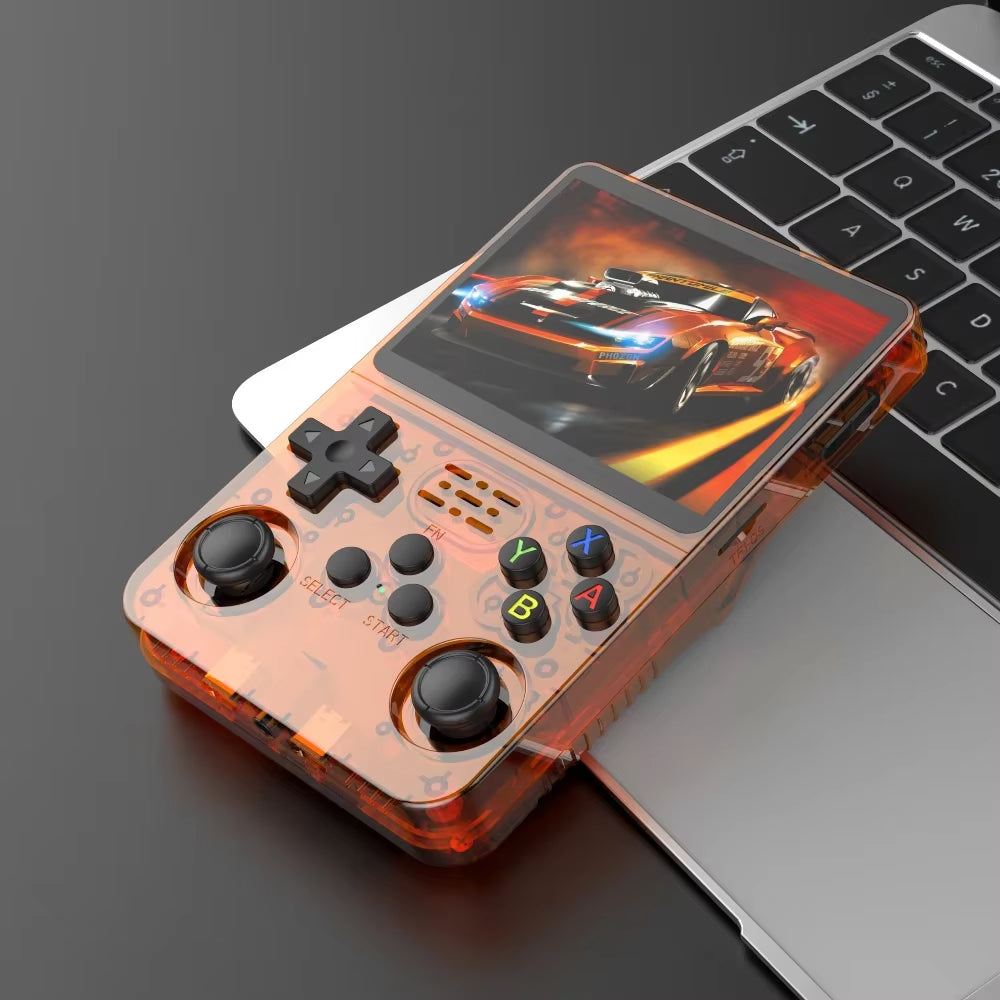 128G  Retro Handheld Video Game Console Linux System 3.5 Inch IPS Screen R35S Pro Portable Pocket Video Player 64GB Games
