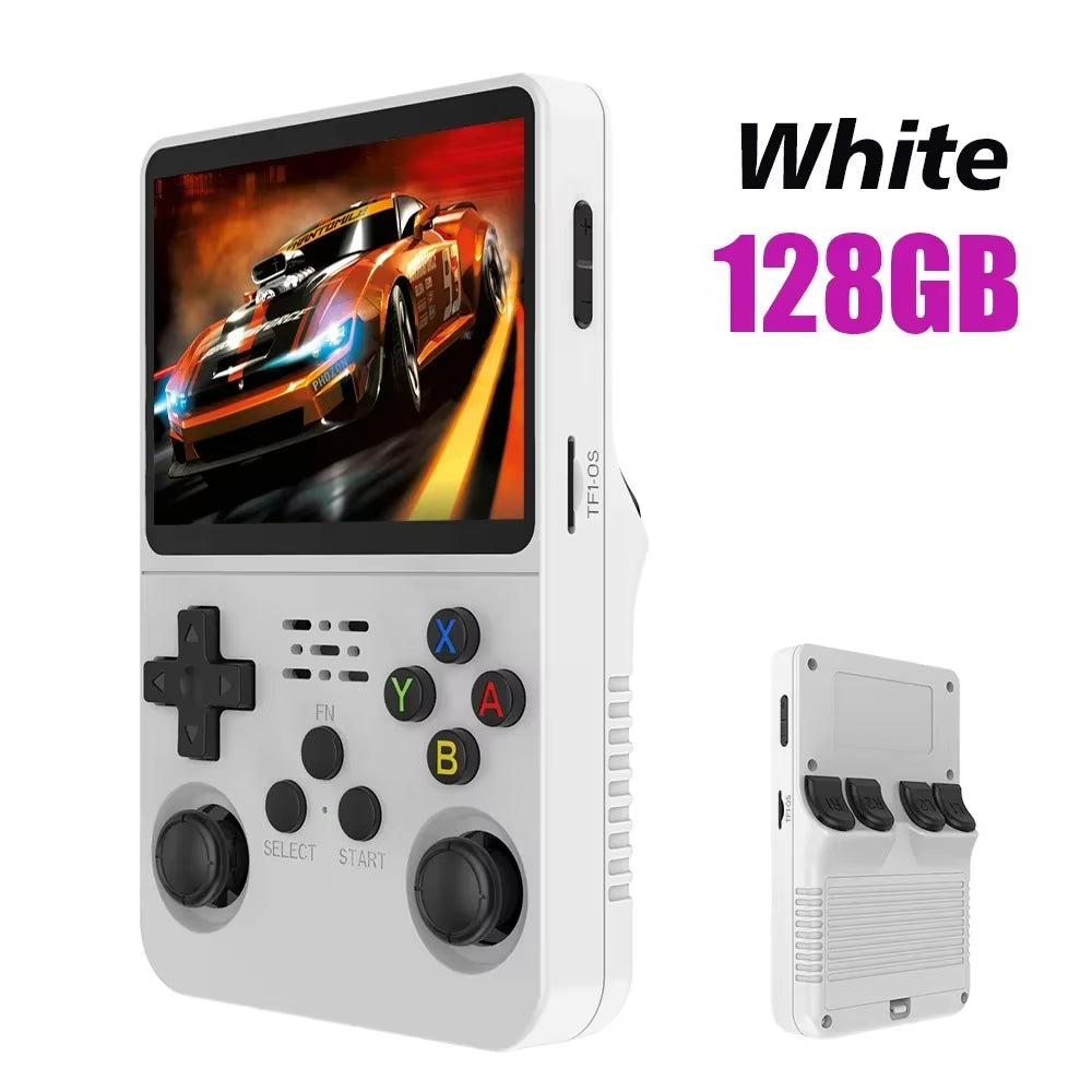 128G  Retro Handheld Video Game Console Linux System 3.5 Inch IPS Screen R35S Pro Portable Pocket Video Player 64GB Games