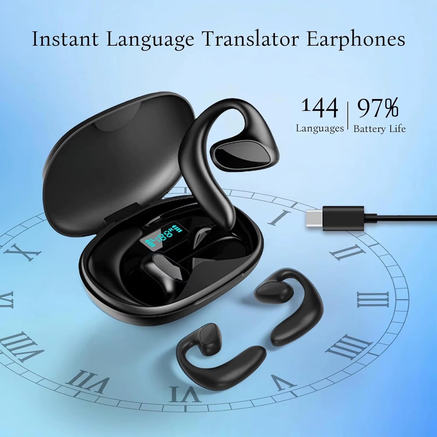 M8 Language Translator Earbuds for 144 languages