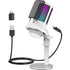 Gaming Microphone, RGB Condenser Mic with Touch Mute & Gain Knob