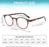 Reading Glasses for Women - Blue Light Blocking Ladies Spring Hinge Readers with Pouches anti Eyestrain/Glare Women&