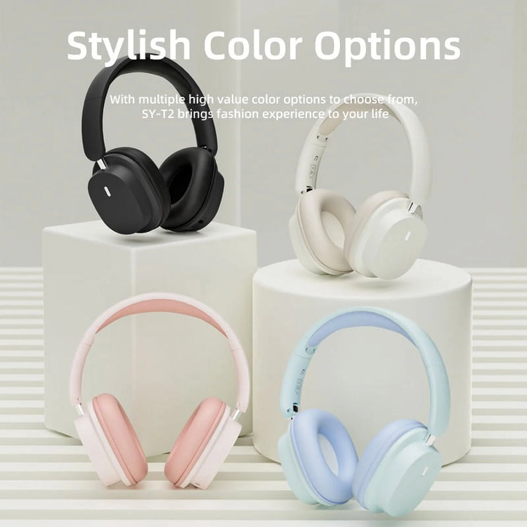 Wireless Bluetooth Headphones over Ear,Hi-Fi Stereo Wireless Headphones Foldable/Wired/Wireless with Microphone/Tf,Available for TV, Travel,Home Office Headset,Quick Charge 20 Hours Playtime Blue