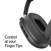 Supersonic IQ-170BT Wireless over Ear Headphones with Micro USB Charging Cable, Black
