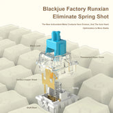 AK992 Wired Mechanical Keyboard 98-Key Full Layout Hot-Swap USB Gaming Keyboard Multimedia Key Knob for Desktop PC Laptop