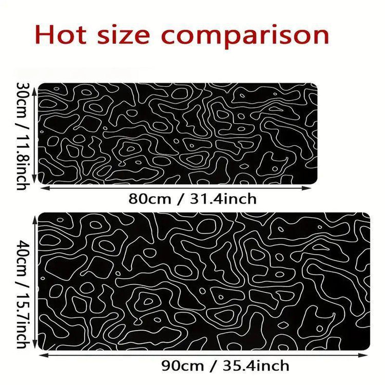 Large Non-Slip Line Pattern Gaming Mouse Mat