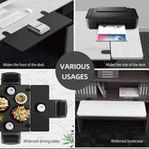 OUGIC Ergonomics Desk Extender Tray, 29.5"X9.5" Punch-Free Clamp On, Foldable Keyboard Drawer Tray, Table Mount Arm Wrist Rest Shelf, Computer Elbow Arm Support