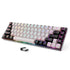Wireless Gaming Keyboard Rechargeable Backlit Gaming Keyboard 68 Keys English/Spanish Layout 2.4G Keyboard for PC
