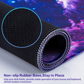Gaming Mouse Pad, 31.5X15.7Inch Large Extended Mousepad Big Computer Desk Mat for Keyboard and Mouse Full Desk Mouse Mat with Non-Slip & Rubber Base