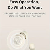 Invisible Earbuds Sleep Smallest Mini Wireless Ear Buds Discreet for Work Headphones True Wireless Earpiece with Charging