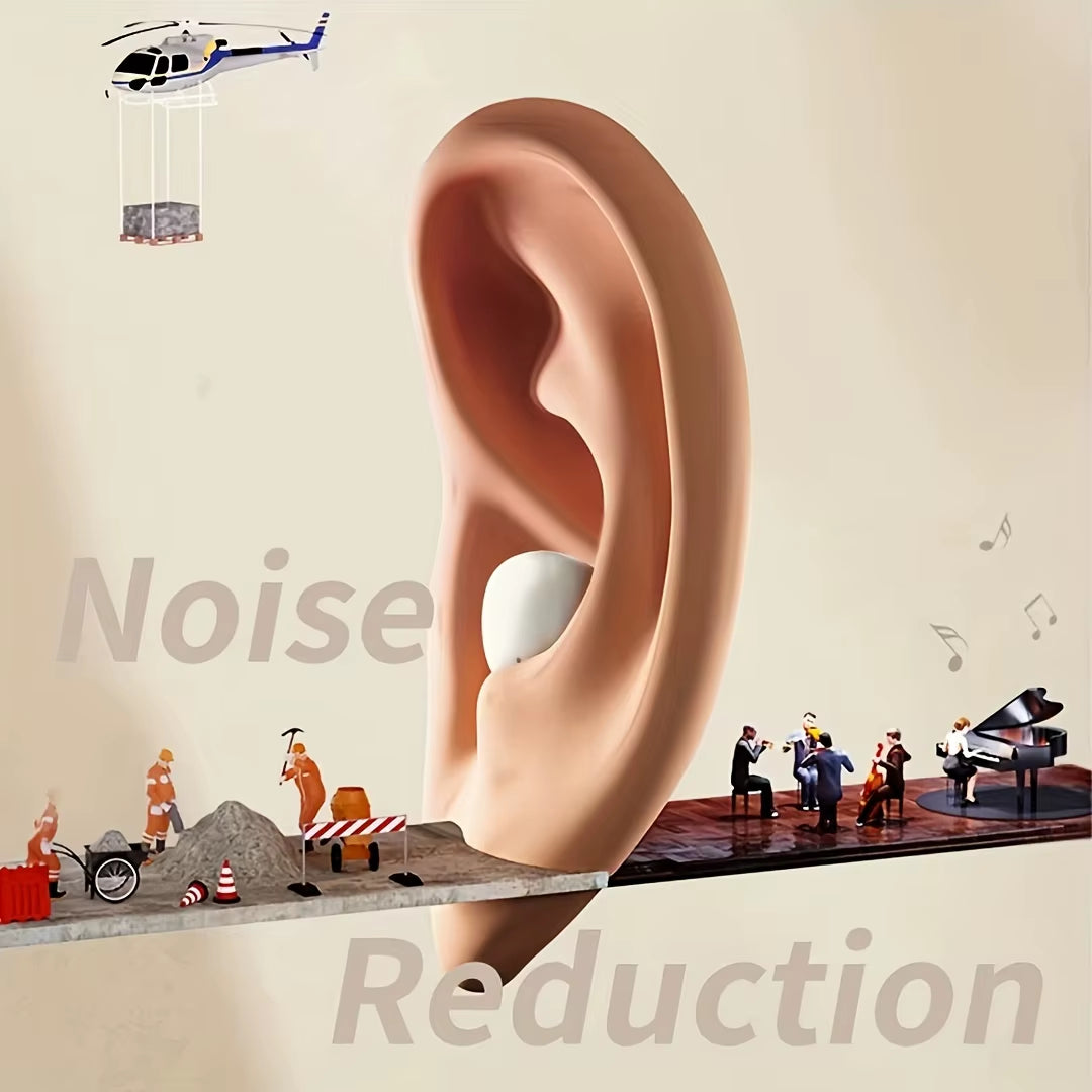 Invisible Earbuds Sleep Smallest Mini Wireless Ear Buds Discreet for Work Headphones True Wireless Earpiece with Charging