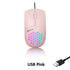 Wired RGB Backlit Honeycomb Shell Gaming Mouse