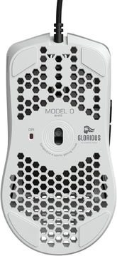 Model O Wired Gaming Mouse 67G Superlight Honeycomb Design, RGB, Pixart 3360 Sensor, Omron Switches, Ambidextrous - Matte White