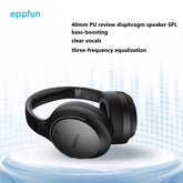 LE Audio over Ear Bluetooth 5.4 Headphones with Mic,Aptx Lossless/Lc3/Auracast Headset for Music Gaming TV Watching QC308