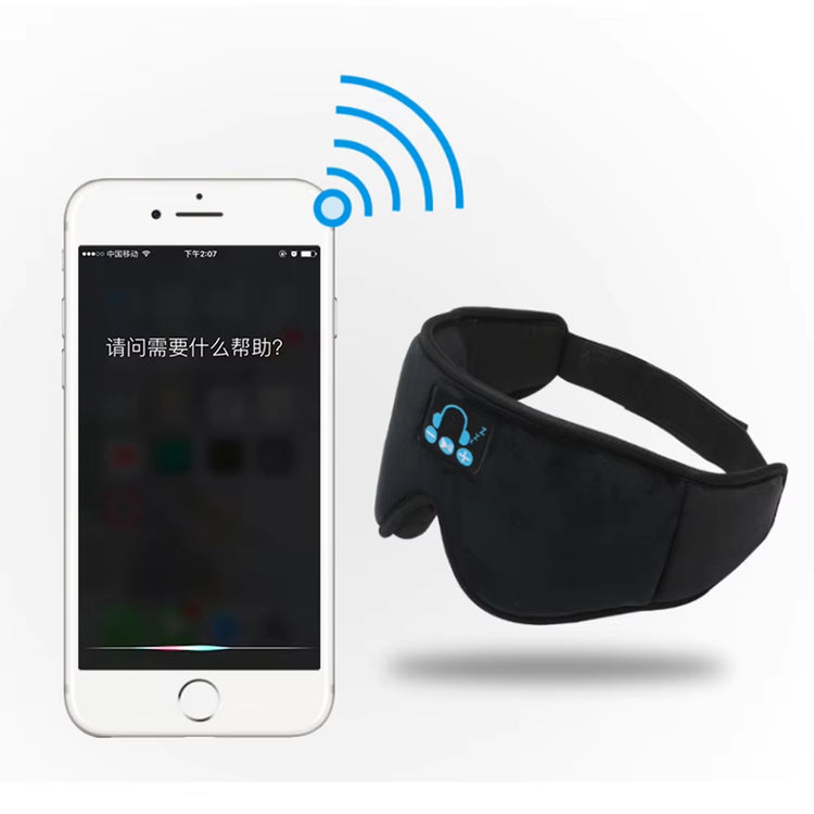 Sleep Headphones 3D Bluetooth 5.0 Headband Sleeping Headphones Wireless Music Eye Mask Cover Sleep Earbuds for Side Sleeper