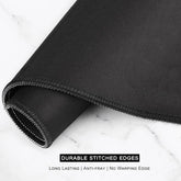 Large Gaming Mouse Pad, Forest Theme XXL 35.4 X 15.7 in Desk Pad Stitched Non-Slip Rubber Long Computer Mousepad Thin Extended Full Size Desk Mat for Desktop, Laptop, Wireless Mice, White