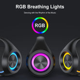 Bluetooth Speaker, Portable Speaker with DJ Lights, Deep Subwoofer, Wireless Waterproof Outdoor Speaker for Pool Beach Party, D20