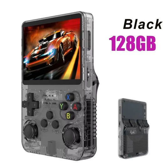 128G  Retro Handheld Video Game Console Linux System 3.5 Inch IPS Screen R35S Pro Portable Pocket Video Player 64GB Games