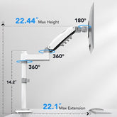 Stackable Dual Gaming Monitor Arm